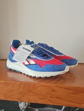 Reebok Blue & Red Legacy Sneakers